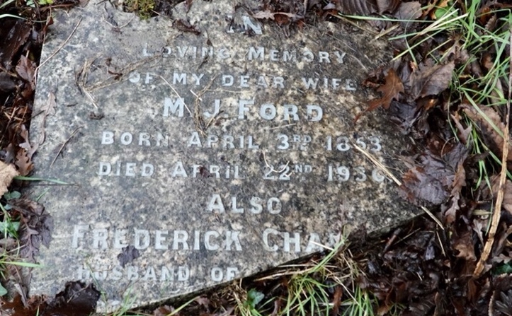 Headstone of Mary Ford (Mary Hann)